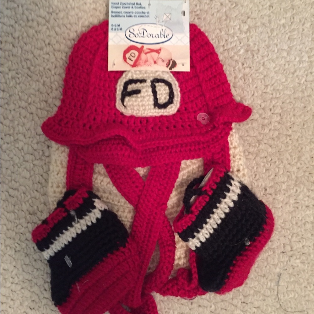 So Dorable photo shoot item for baby Fire Dept.